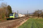 Re 485 001 mit dem DGS 43755 (Kaldenkirche-Domo II) bei Kollmarsreute 19.3.20