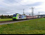 BLS - Lok 485 016 vor Rolla unterwegs bei Lyssach am 28.09.2020