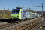 Re 485 011 von BLS Cargo mit der RoLa Freiburg Brsg Rbf - Novara Boschetto bei Roggwil-Wynau am 14.