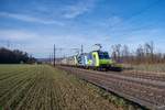 Am 20.02.2021 fuhr dieses BLS Duo von Basel in den Süden und konnte bei Frenkendorf fotografiert werden.