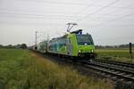 BLS Cargo Bombardier Traxx 485 003-8 mit KLV Zug am 28.08.21 bei Bad Vilbel 