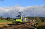 Re 485 001 und Re 486 505 mit dem DGS 43761 (Krefeld Linn-Domo II) bei Peterzell 8.8.21