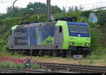 BLS - Lok 485 014-5 unterwegs im Bhf.