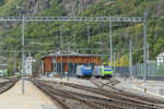 Am Westende des Bahnhofs Brig befindet sich ein Depot der BLS, heute nicht mehr befahrbar.