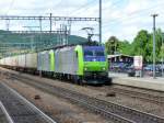 BLS - bls Gterzug mit den Lok`s 485 020 + 485 ...