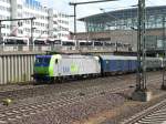 Am 31.Mai 2009 fuhr die 485-005 von BLS Cargo mit dem Sonderzug 38722 von Stuttgart Hbf nach Hannover-Messe-Laatzen zu einer Feierlichkeit von Media-Markt.