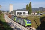 Re 485 017 mit Gterzug am 03.10.2009 in Sissach