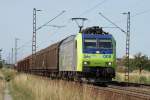 bls cargo 485 008-7 mit Schiebewandzug in Wiesental am 22.07.2009 