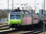 bls - 485 014-5 vor Rolla bei der Durchfahrt im Bahnhof Basel Bad Bhf am 19.03.2010