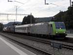 BR 485 017 mit Hupac bei Sissach am 01.09.2011