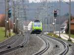 bls - 485 008-7 mit Rolla unterwegs bei Lyssach am 09.04.2013