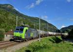 Re 485 017 mit einem Kesselzug am 28.08.2013 bei Varenzo.