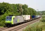 BLS 485 009 mit DGS 43609 (Freiburg [Brsg] Gbf–Novara) am 10.05.2011 zwischen Bad Bellingen und Rheinweiler