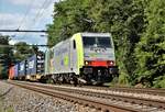 Streckenunterbruch Raststatt: Die BLS Re 486 505 mit  Rastatt-Umleiter  zwichen Glattfelden und Bülach. Sonntag, 20. August 2017