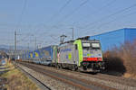 Re 486 505-1 fährt Richtung Bahnhof Itingen.