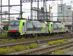 BLS - Loks 486 510 + 486 504 abgestellt in Pratteln am 2024.10.20