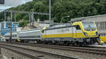 91 85 4487 001-0 CH-SRTAG Durchfahrt Bahnhof Lausen/ BL  Lausen am 12.06.2108