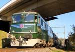 Ae 6/6 11407  Aargau  vom Verein Mikado 1244 unterwegs am Abend des 14.