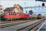 In Renens VD zeigen sich die SBB Ae 6/6 11512, die Am 843 059-7 und die Ee 3/3 188151.