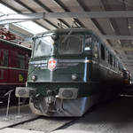 Ae 6/6 11401 am 21. April 2018 in der SVG Eisenbahn-Erlebniswelt in Horb am Neckar.