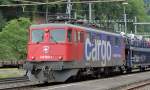 Ae 610 500  LANDQUART  mit Autotransportzug am Bzberg/AG, auf der Fahrt nach Basel  21.6.2007