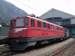 Die Ae 6/6 11414  Bern  und die Ae 6/6 11403  Schwyz  am 27.03.04 in Erstfeld