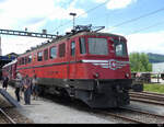 SBB - Oldtimer Ae 6/6  11425 abgestellt vor dem SBB Historic Depot in Olten am 21.05.2022