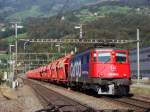 Ae 6/6 11439 bei Steinen mit Kieszug am 08.10.2007