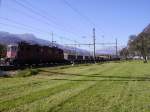 Ae 6/6 11426 mit dem 54625 wartet in Sargans die  berholung  durch schnelle IR/IC ab.