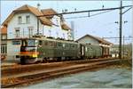 SBB Nebenbahnromantik vor 20 Jahren: Ae 6/6 11409 Basel mit einem  Stücker  in Menziken SBB.