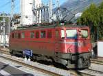 SBB Cargo - Ae 6/6  11422 im Bahnhof von Visp am 20.09.2007