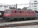 SBB Cargo -  Ae 6/6  11424 im Bahnhof von Langenthal am 30.11.2007