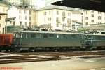 Ae 6/6 11518  Fluelen  am 31.10.1993 in Bellinzona.