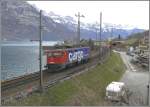 610 482-2 hat soeben den Stutztunnel bei Mhlehorn verlassen und erreicht hinter der nchsten Kurve bei Tiefenwinkel wieder die Doppelspur.