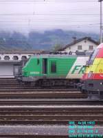 Triple aus 3 Lndern in Buchs SG:  Ae 6/6 11513  BB 437 053  Br 1116 232-8 *EM-Spanien*  07.06.08  