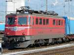 SBB - Ae 6/6 11424 im Gterbahnhof von Buchs/SG am 13.04.2008