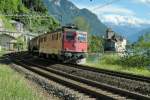 Ae 6/6 11437 beim Chteau de Chillon am 5.