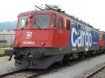 SBB cargo - Zur 125 Jahr Feier der Rheintallinie wurde die 610 439-2   Schaffhausen   im Gterbahnhof von Buchs/SG zur Besichtigung aufgestellt..