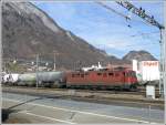 Ae 6/6 11442 auf dem Weg nach Untervaz in Sargans.