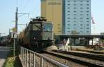 SBB Ae 6_6 11515 mit Gterztug am 27.8.2008 im Basler Hafen.
