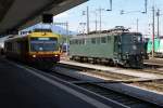 Ae 6/6 11502 der SBB bei einem Sonnenbad am 18.06.2007 im Bahnhof Buchs St.