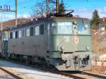 SBB - Ae 6/6  11503 abgestellt im Gterbahnhof von Biel am 07.03.2009