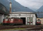 Die Ae 6/6 11424, die Re 4/4 11279 und die Re 4/4 11246 am 02.07.2009 abgestellt in Erstfeld (Weg dort hin war ffentlich Zugnglich)  