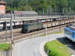 SBB - Gterzug mit Ae 6/6 11515 im Bahnhof von Arth-Goldau am 07.09.2009