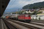 Ae 6/6 11512 beim Rangieren am 29.06.2011 in Spiez.