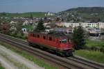 Ae 6/6 1430 befindet sich am 24.04.2013auf Solofahrt bei Eglisau.