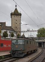 SBB: Todgesagte leben lnger. Ae 6/6 11440 in Schaffhausen am 5. Oktober 2013.
Foto: Walter Ruetsch