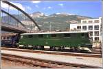 Extrazug mit SBB-Historic Lok Ae 6/6 11407  Aarau  vor der Kulisse des Calanda in Chur.