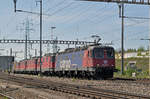 Vierfach Traktion, mit den Loks 620 075-2, 11334, 11322, 11341 und der  kalten 11328, durchfahren den Bahnhof Pratteln.