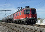 SBB: Kesselwagenzug mit Re 620 010-9  Spreitenbach  bei Niederbipp am 17.